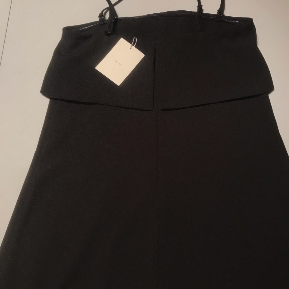 NWT Oak + Fort A-Line Midi Tube Dress in Black Size XS - Picture 9 of 12